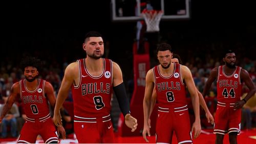 The Chicago Bulls  in NBA 2K25 (Image via 2K Games)