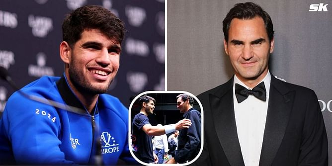 "Roger Federer just told me he's really happy about watching me in real life": Carlos Alcaraz on fulfilling his 'wish' to chat with Swiss at Laver Cup