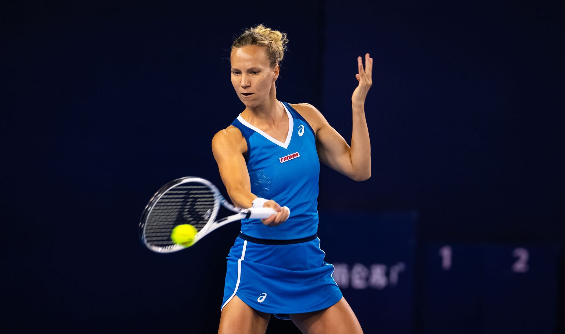 Viktorija Golubic in action at the 2024 China Open (Image via Getty)