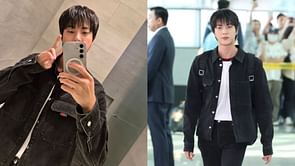 "LITERALLY SO SPEECHLESS" — Fans awestruck over BTS' Jin's airport appearance as he departs for Milan Fashion Week