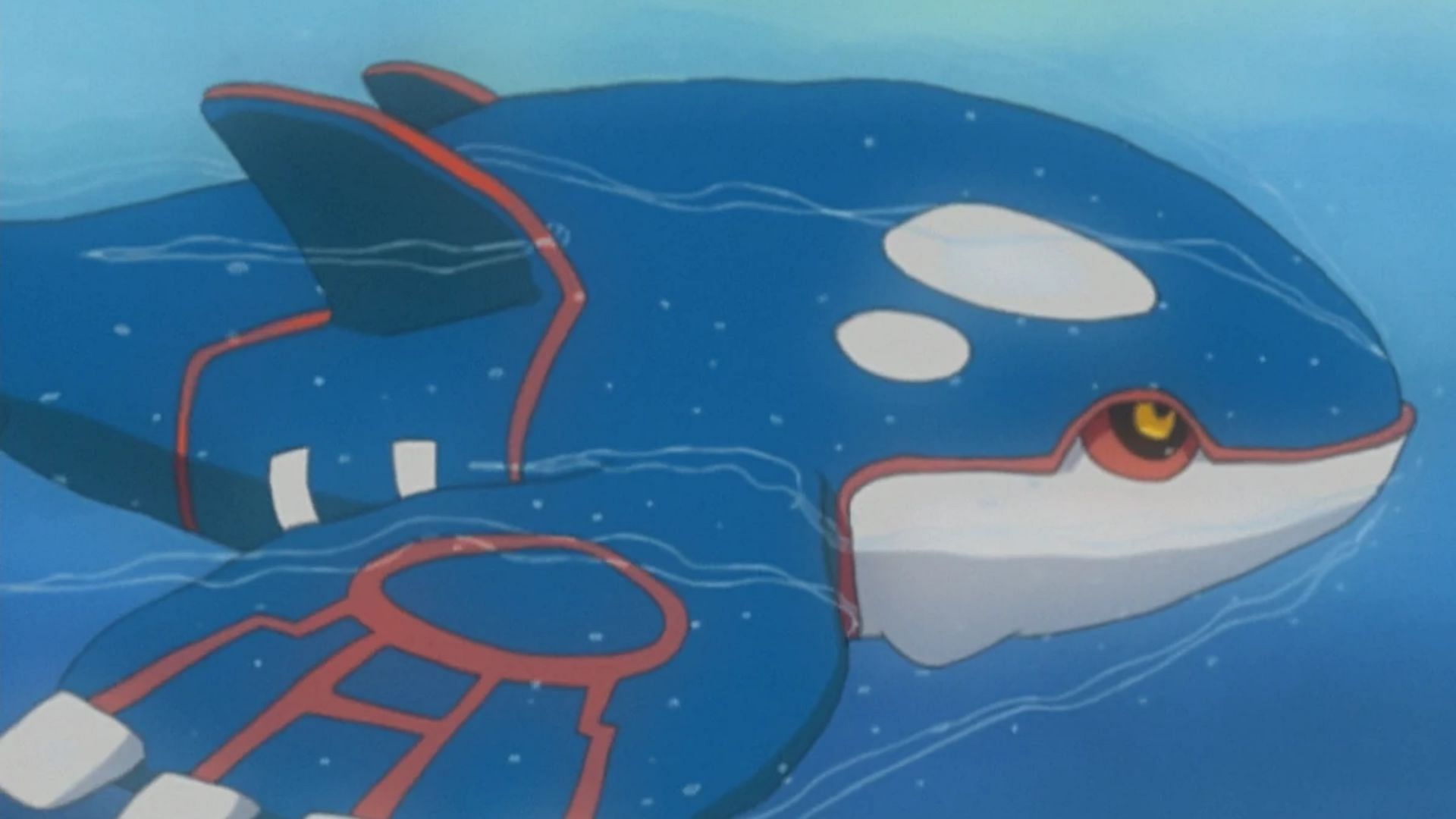 Kyogre in the anime (Image via TPC)