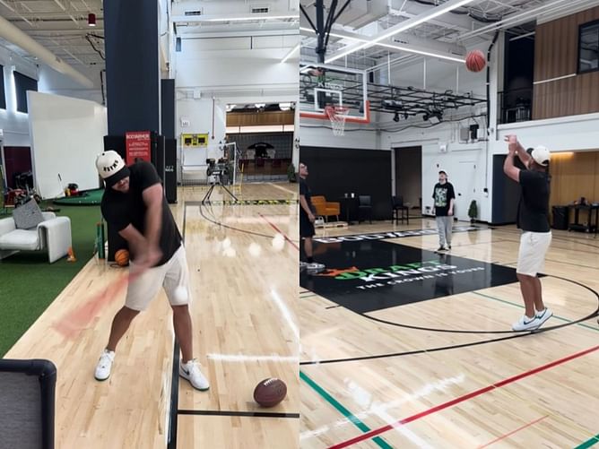 WATCH: Brooks Koepka does the ultimate five sports showdown at Barstool
