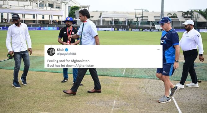 "Feeling sad for Afghanistan" - Fans react as Day 1 & 2 of AFG vs NZ one-off Test abandoned due to wet outfield