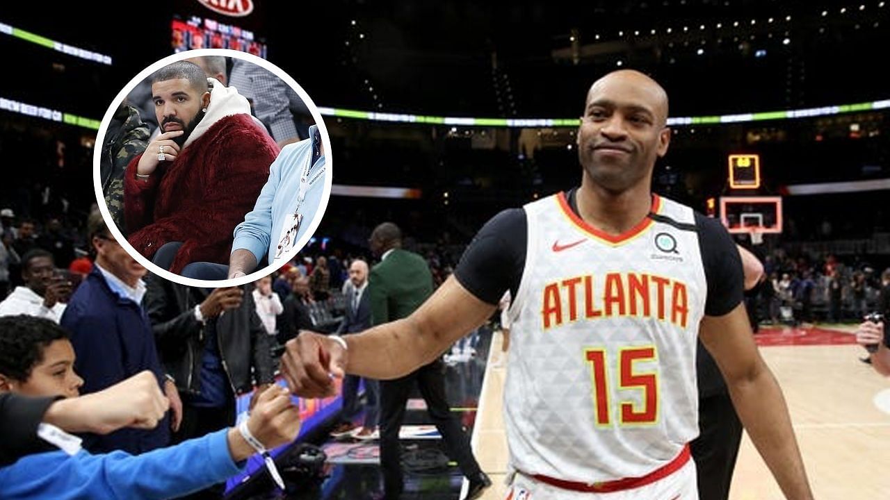 Kevin Garnett gives Vince Carter his flowers ahead of two jersey retirements this season (Image credit: Imagn)