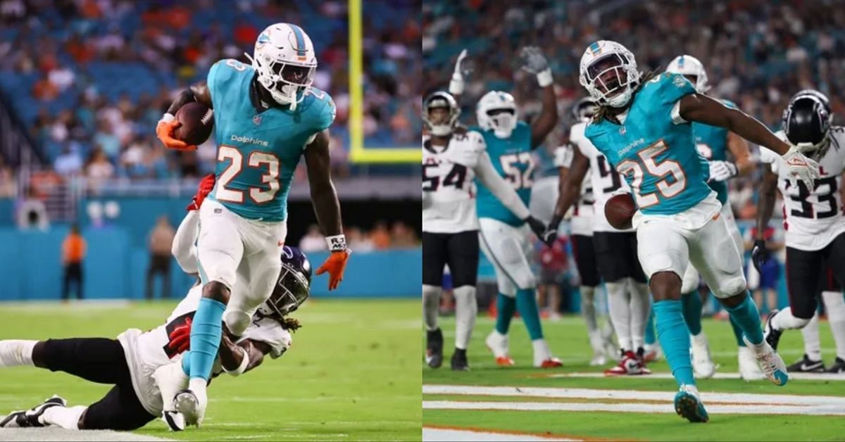 Jeff Wilson or Jaylen Wright: Who should I start in Fantasy Football Week 2? - IMAGN