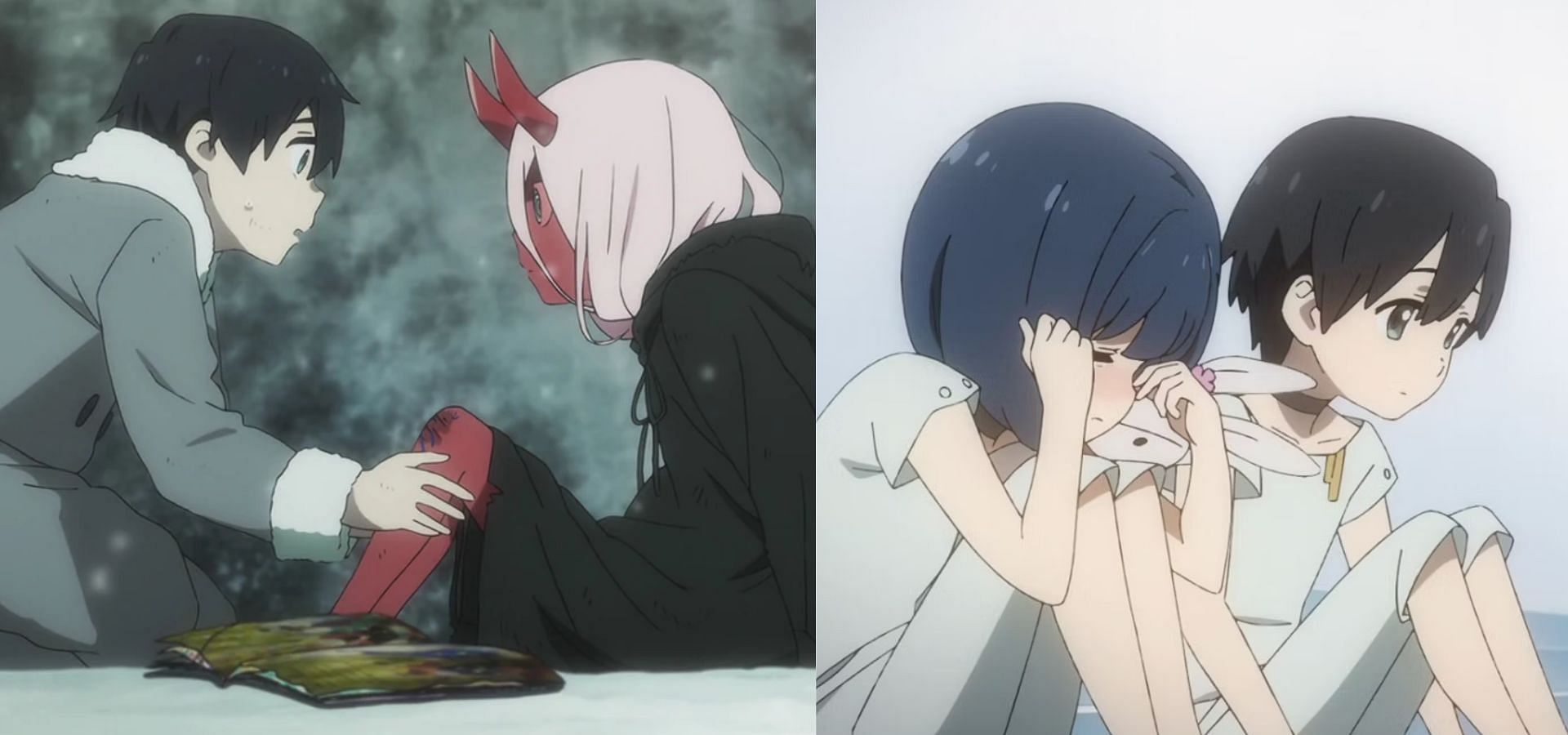 Hiro, Zero Two, and Ichigo from Darling in the Franxx (Image via A-1 Pictures, Trigger, CloverWorks)