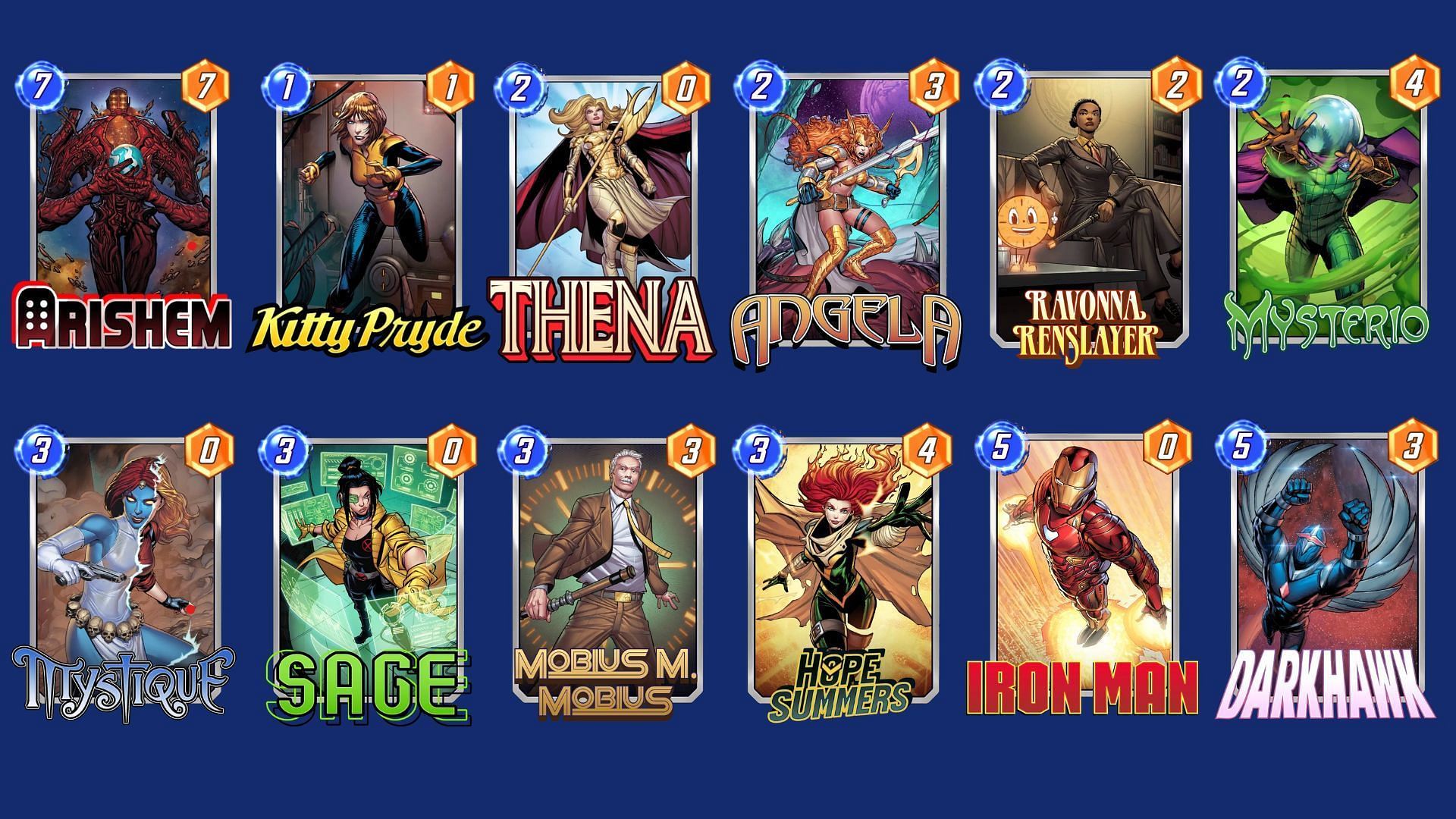 The Arishem Counter Deck in Marvel Snap (Image via Nuverse)