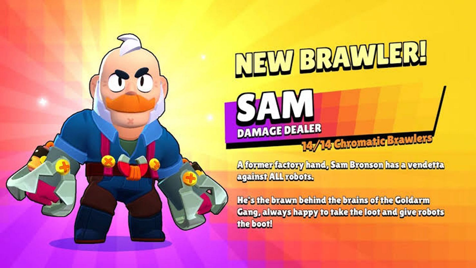 Sam recently slipped from the meta and now ranks among the C-tier characters (Image via Supercell)