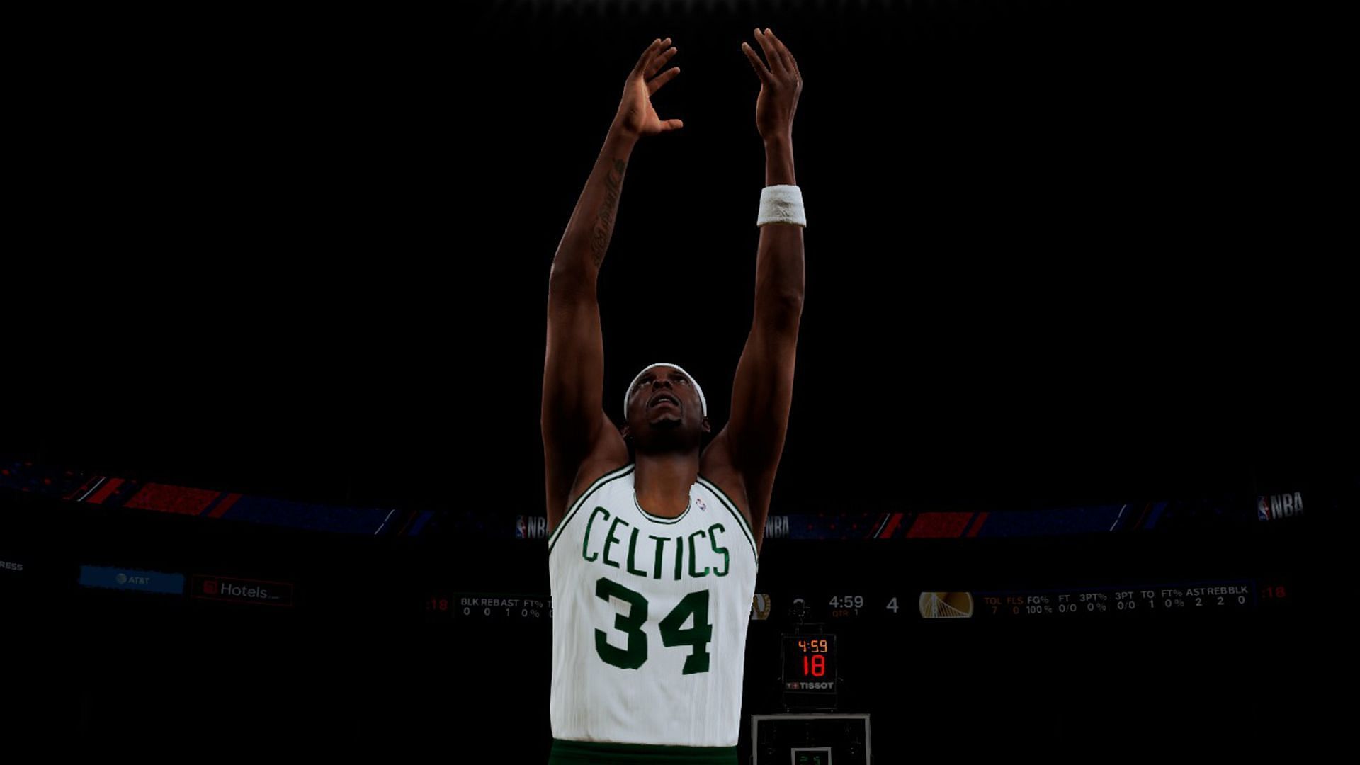 Paul Pierce as seen in the game (Image via 2K Games)