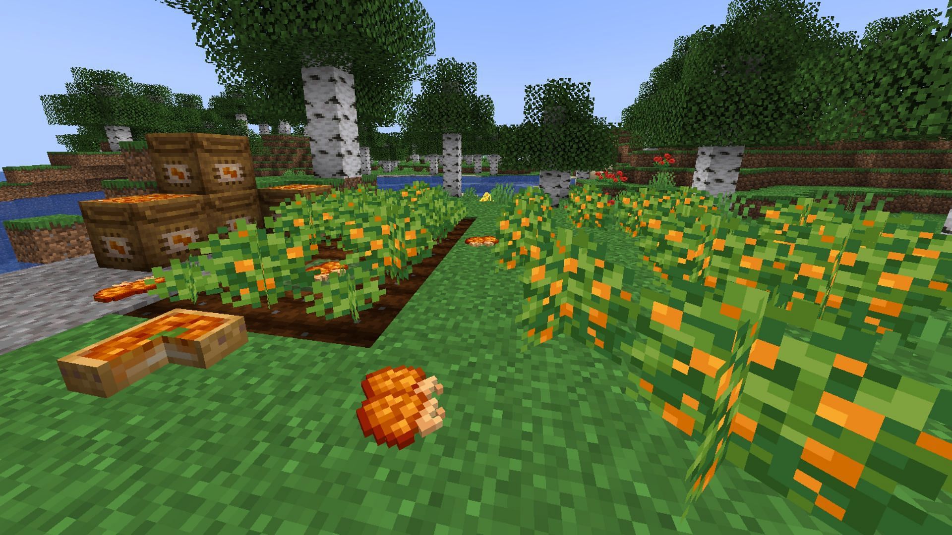 Delightful brings lots of new crops to find in the wild and farm (Image via CurseForge)