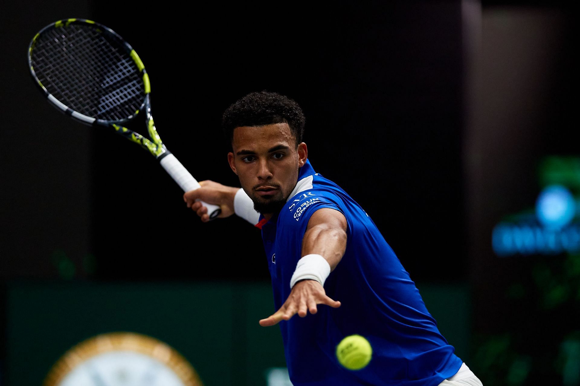 Arthur Fils in action for France at the 2024 Davis Cup Finals Group Stage (Picture: Getty)