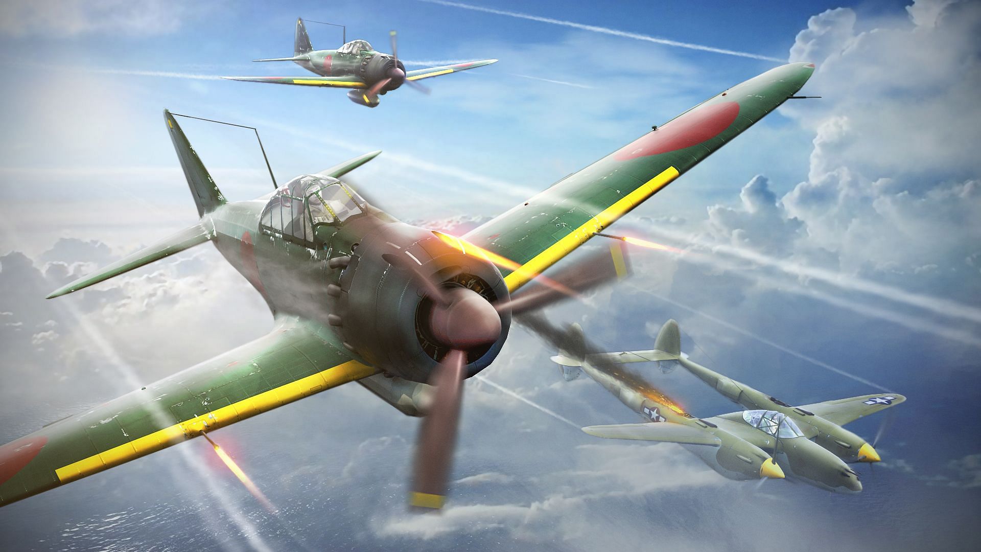 Japan has some of the best fighters in War Thunder (Image via Gaijin Entertainment)