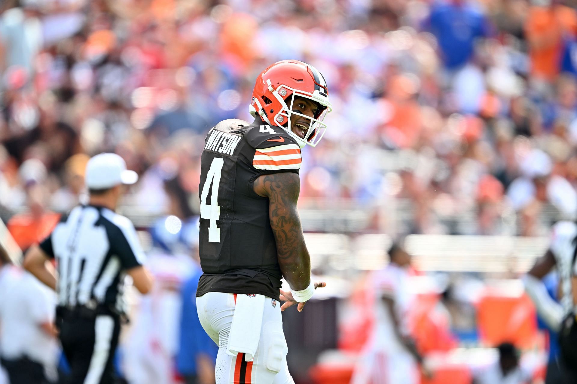 Deshaun Watson during New York Giants vs. Cleveland Browns - Source: Getty