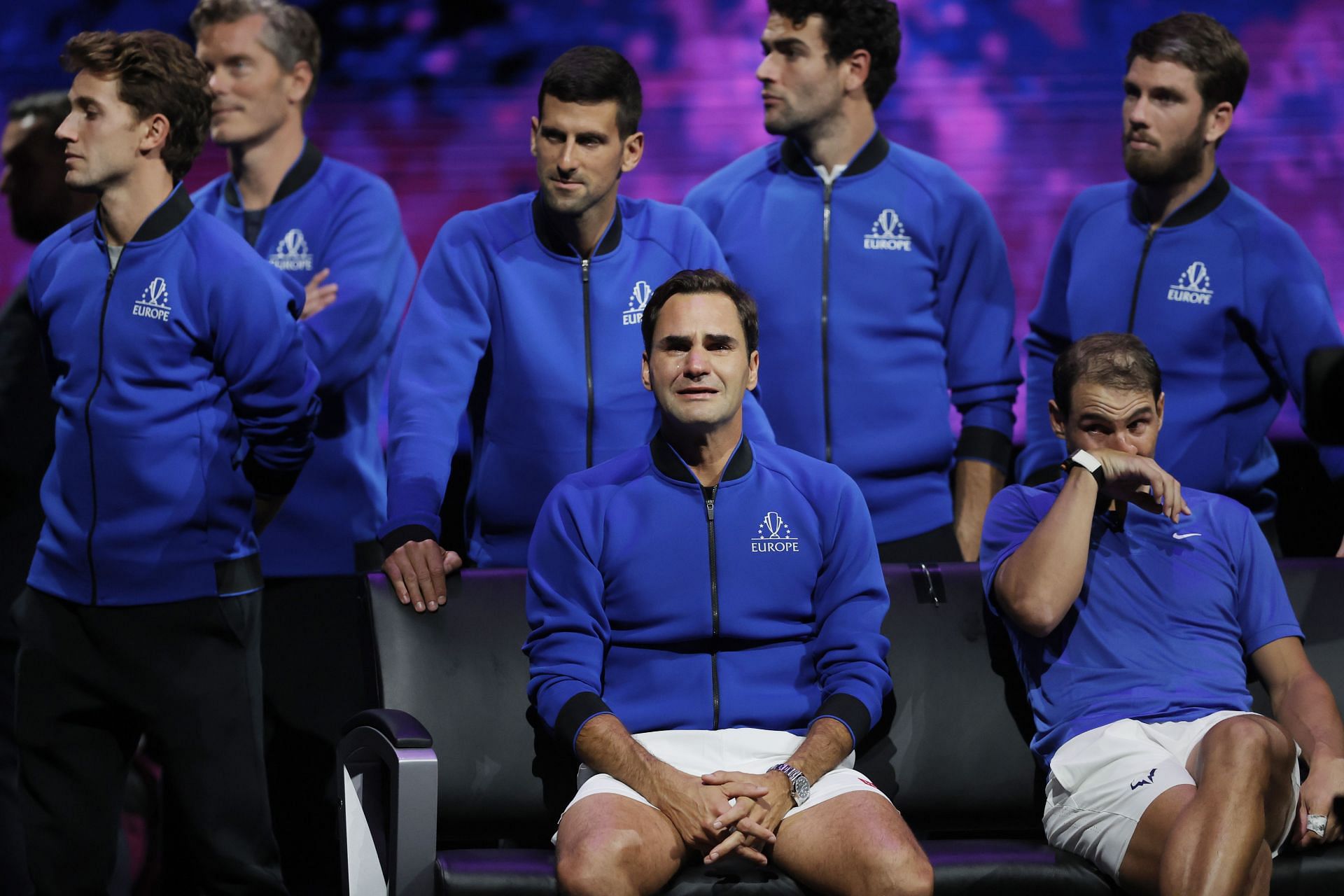 Team Europe during the 2022 Laver Cup. (Getty)