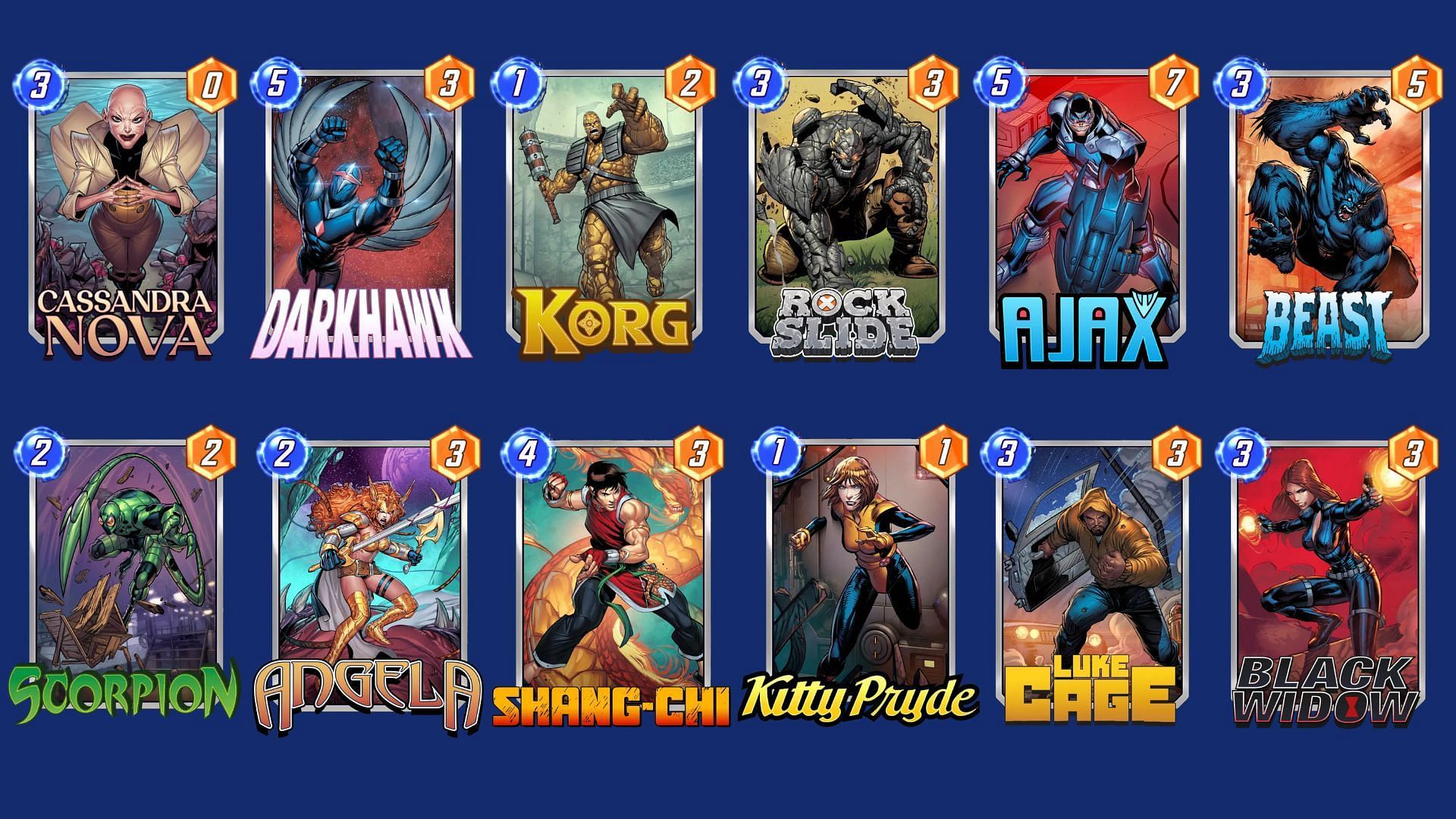 The Darkhawk Disruption Deck in Marvel Snap (Image via Nuverse)