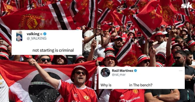 “Why is he on the bench”, “This is insane” - Manchester United fans furious as Erik ten Hag names 20-year-old star on the bench for Southampton clash