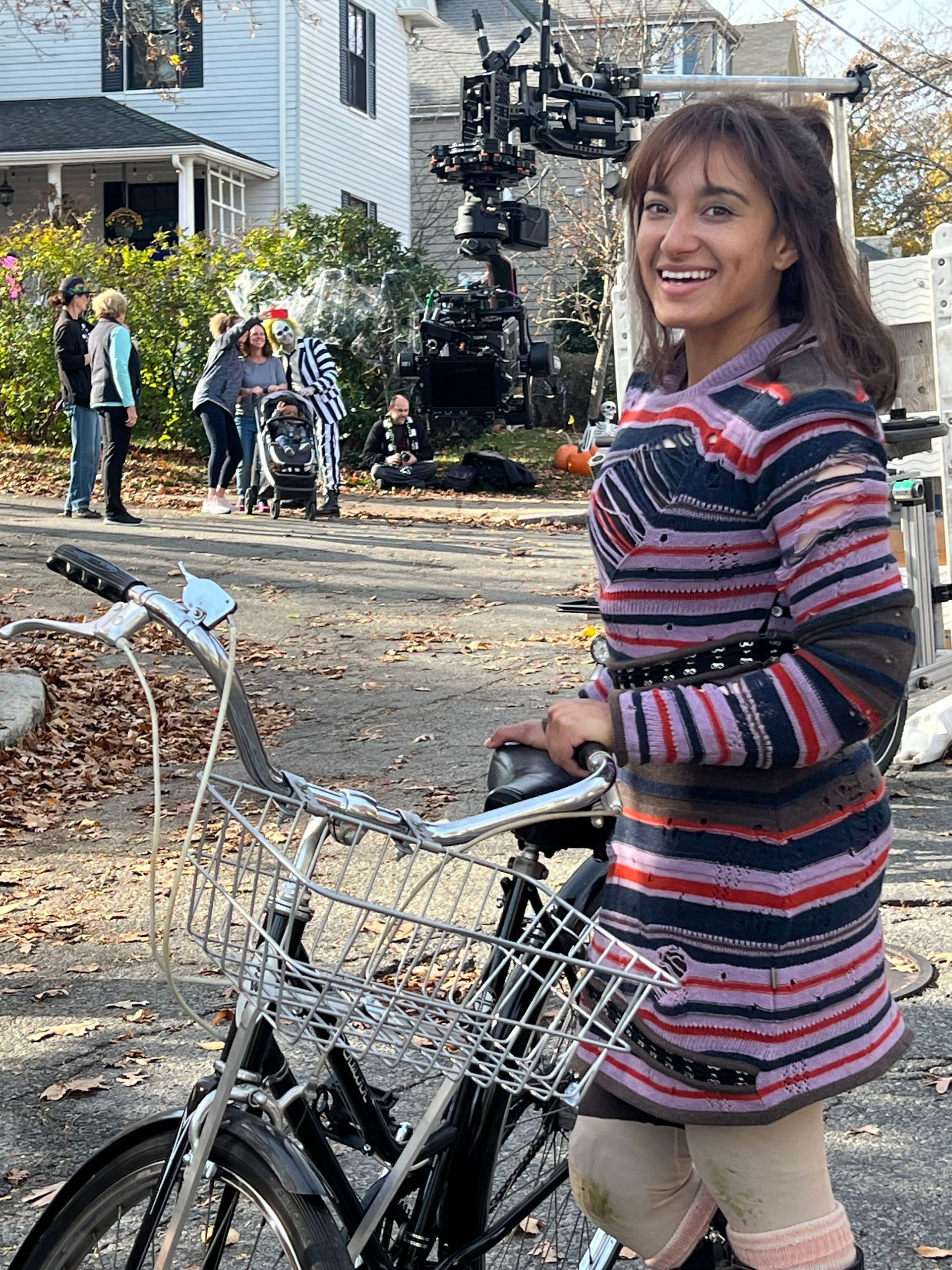 Rehearsals on the Beetlejuice Beetlejuice set (Image via Jewelianna Ramos-Ortiz)