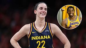 Caitlin Clark books seat alongside legend Magic Johnson despite exiting playoffs after agonizing defeat