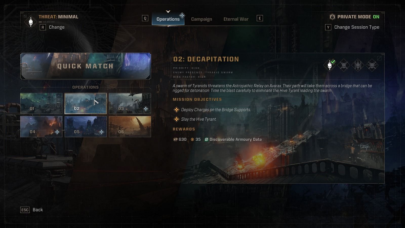 Private Mode enabled in Operations mode (Image via Focus Entertainment)