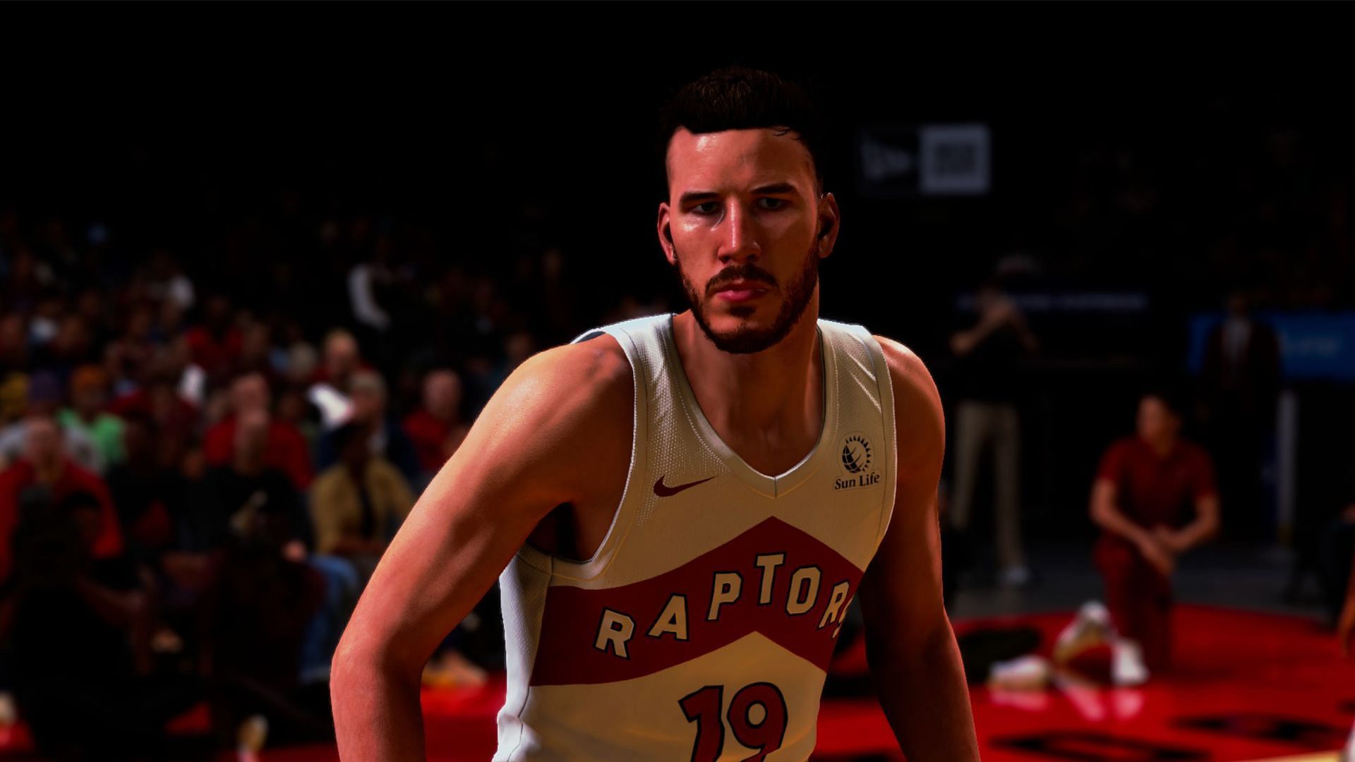 Jakob Poeltl is one of the 80-rated players in the Toronto Raptors squad (Image via 2K Games)