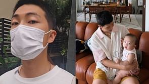 "Did you have to post a pic with a baby Namjoon?"- ARMYs in a frenzy over BTS' RM's surprise birthday post-drop