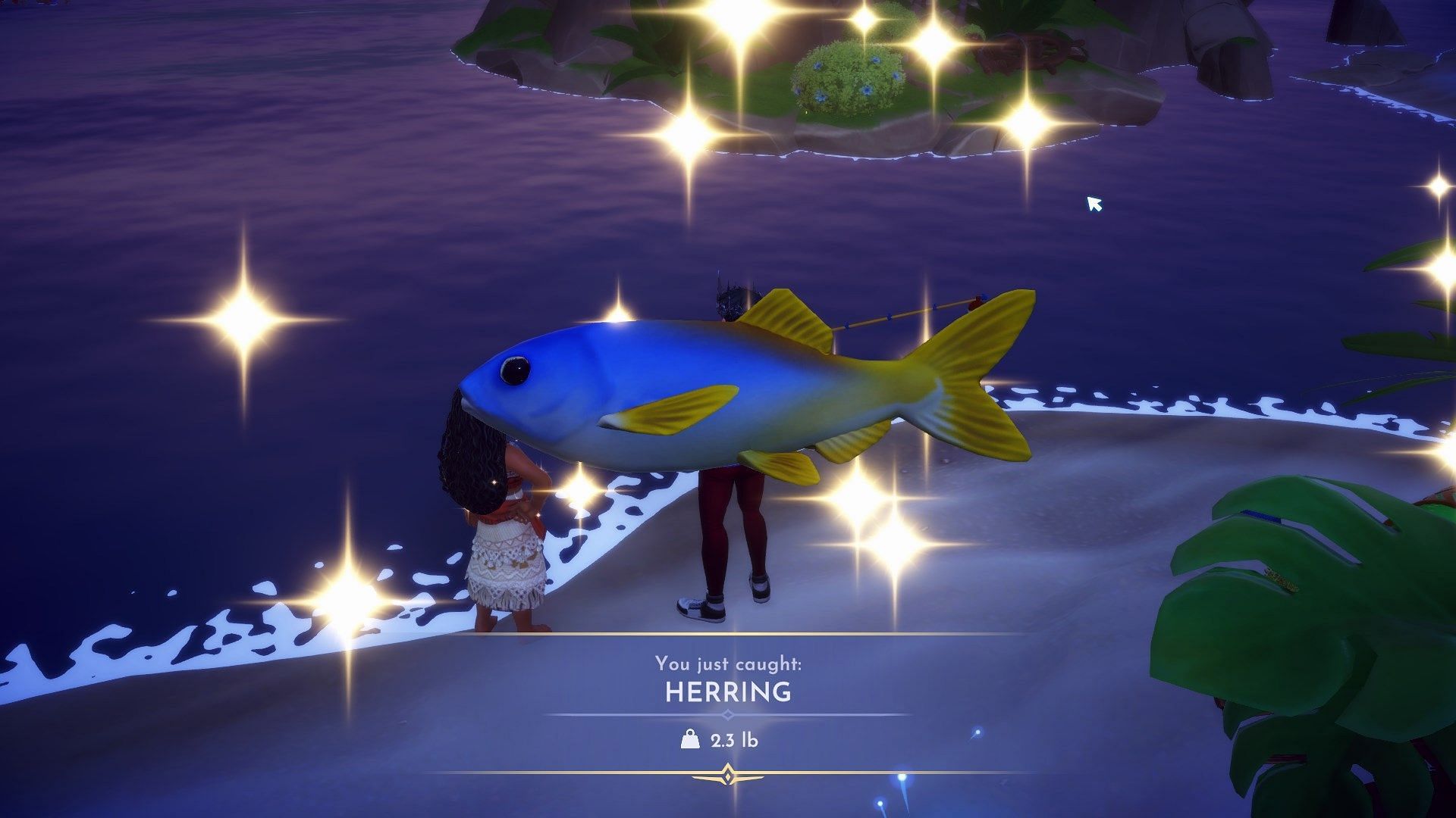 You can find Herring within the waters of Dazzle Beach and Glade of Trust (Image via Gameloft)