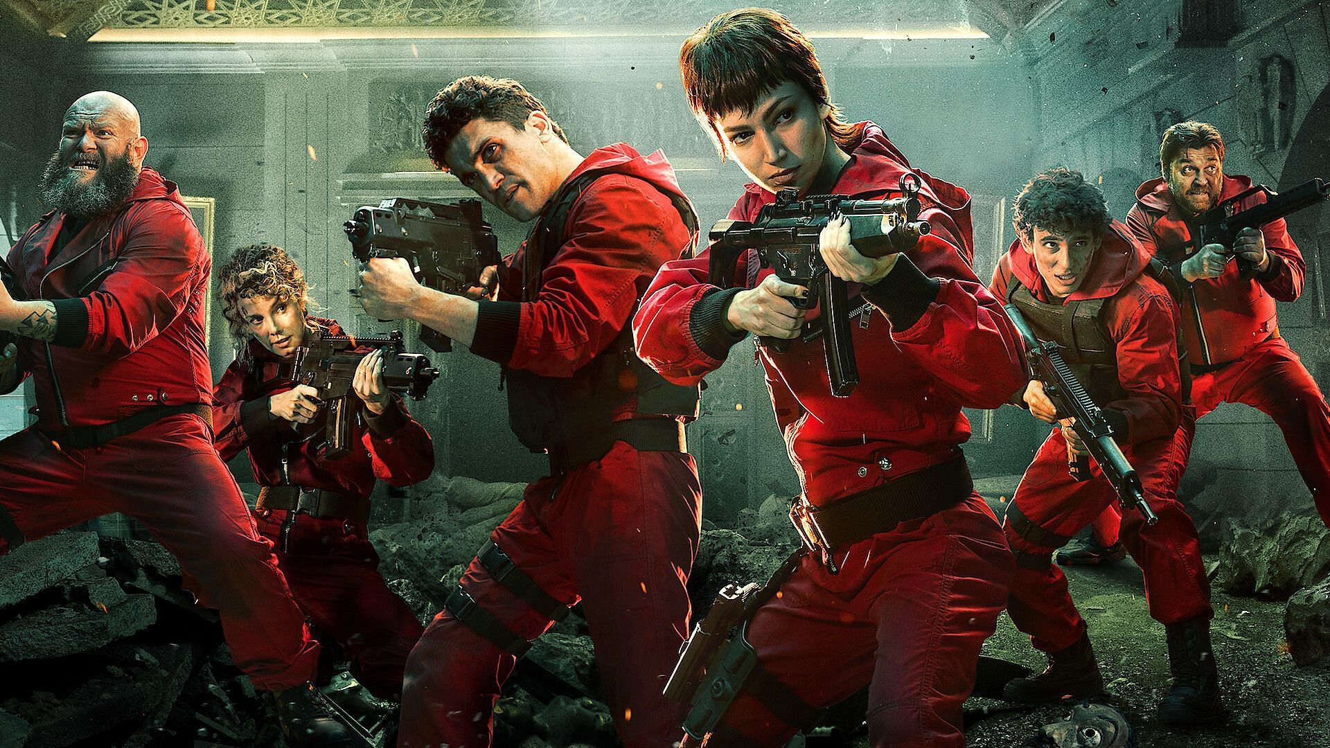 The star cast of Money Heist (Image via Netflix)