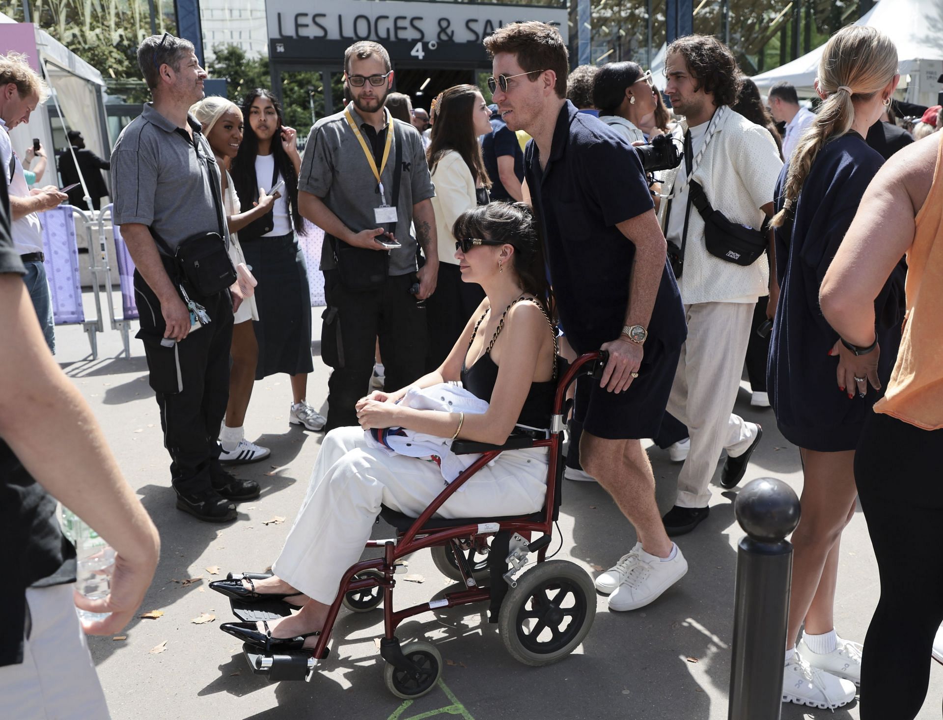 Shaun White and Nina Dobrev at VIP Guests At Olympic Games Paris 2024: Day 2 - Source: Getty