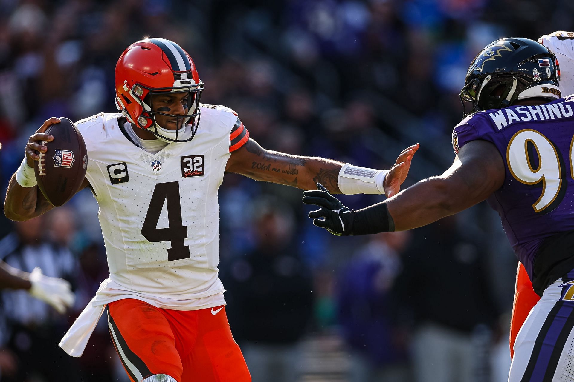 Deshaun Watson at Cleveland Browns v Baltimore Ravens - Source: Getty