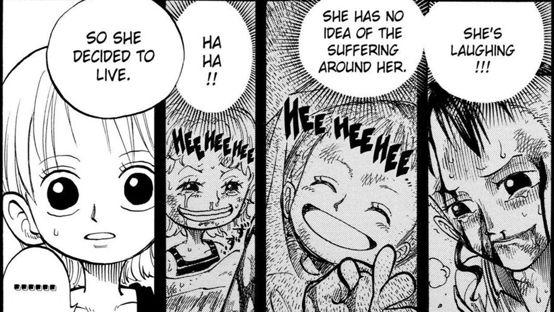 The moment that changed Bell-m&egrave;re, Nami, and Nojiko&#039;s lives (Image via Shueisha)