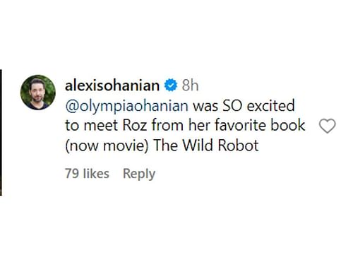 Alexis Ohanian's comment on @athlos' Instagram post