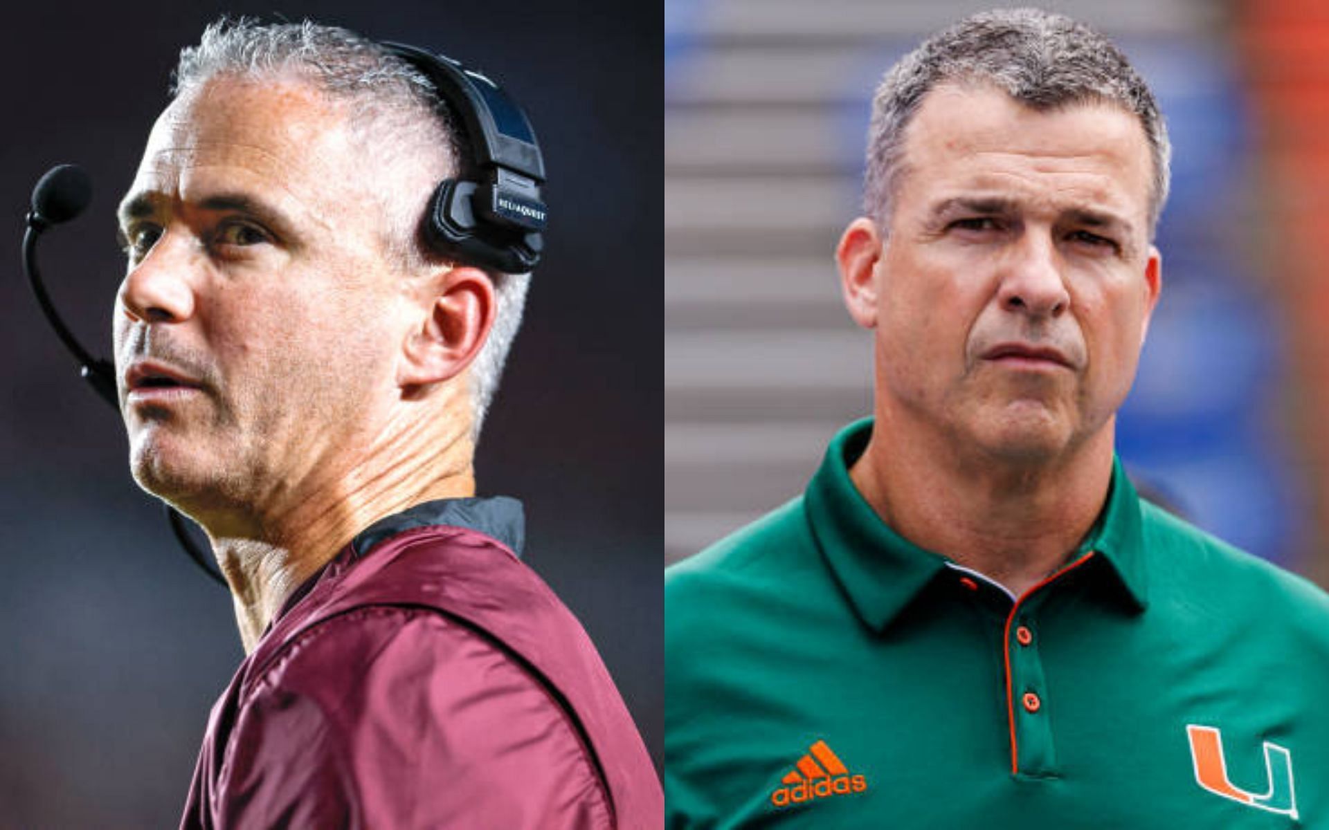 Mike Norvell (left); Mario Cristobal (right)