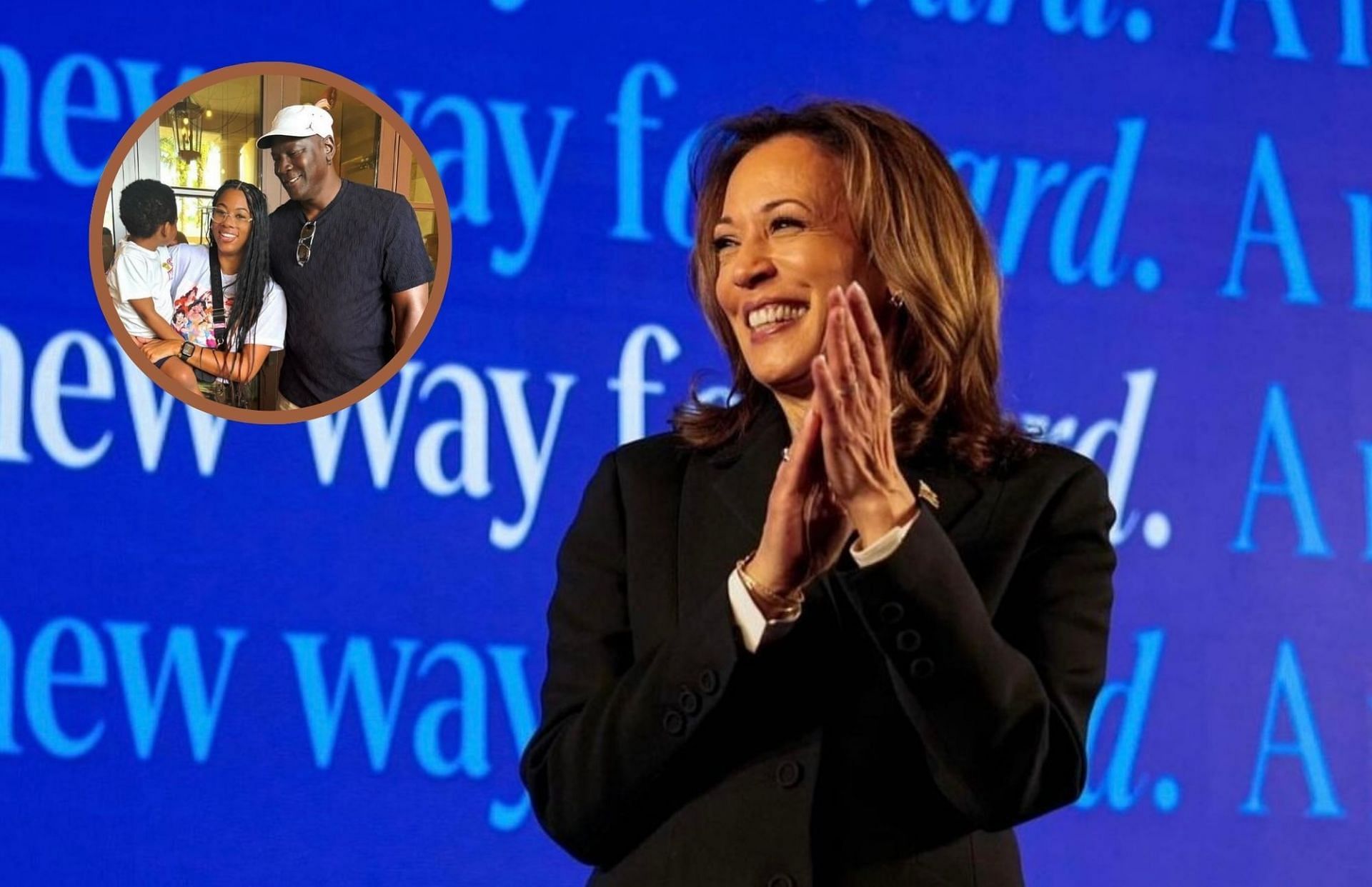 Michael Jordan&rsquo;s daughter Jasmine roots for VP Kamala Harris after impressive 2024 Presidential Debate vs Donald Trump (Image Credit: Kamala Harris and Jasmine Jordan