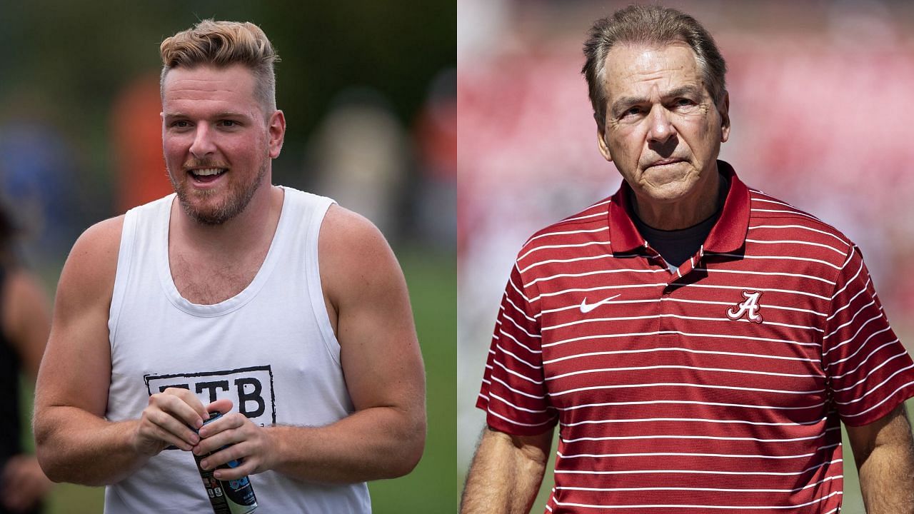 &quot;You were thinking I was an a**hole&quot;: Pat McAfee hilariously confronts Nick Saban over their viral moment from Week 1
