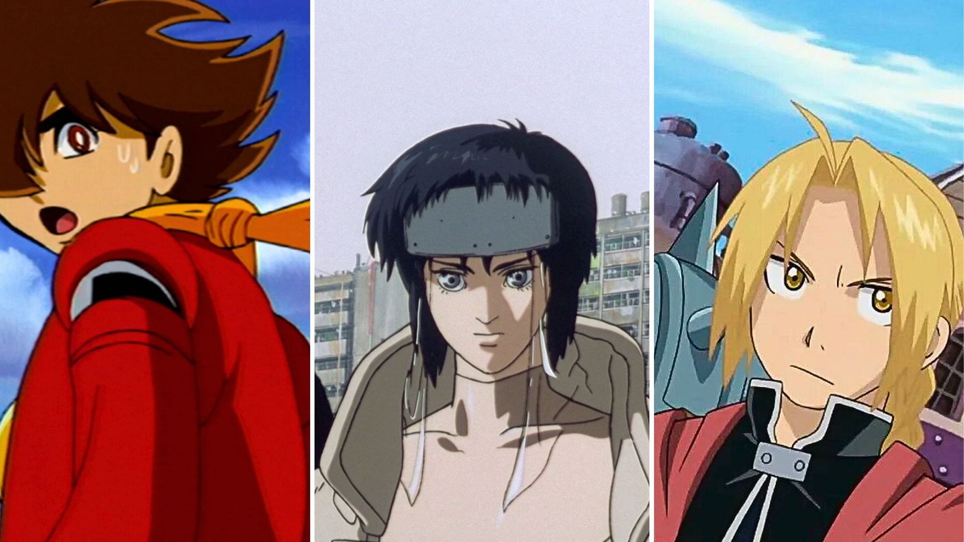 Cyborg 009, Ghost in the Shell, Fullmetal Alchemist: Brotherhood 