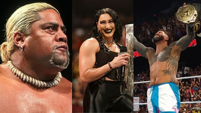 Rikishi sends a message to Rhea Ripley moments after Jey Uso wins the WWE Intercontinental Championship