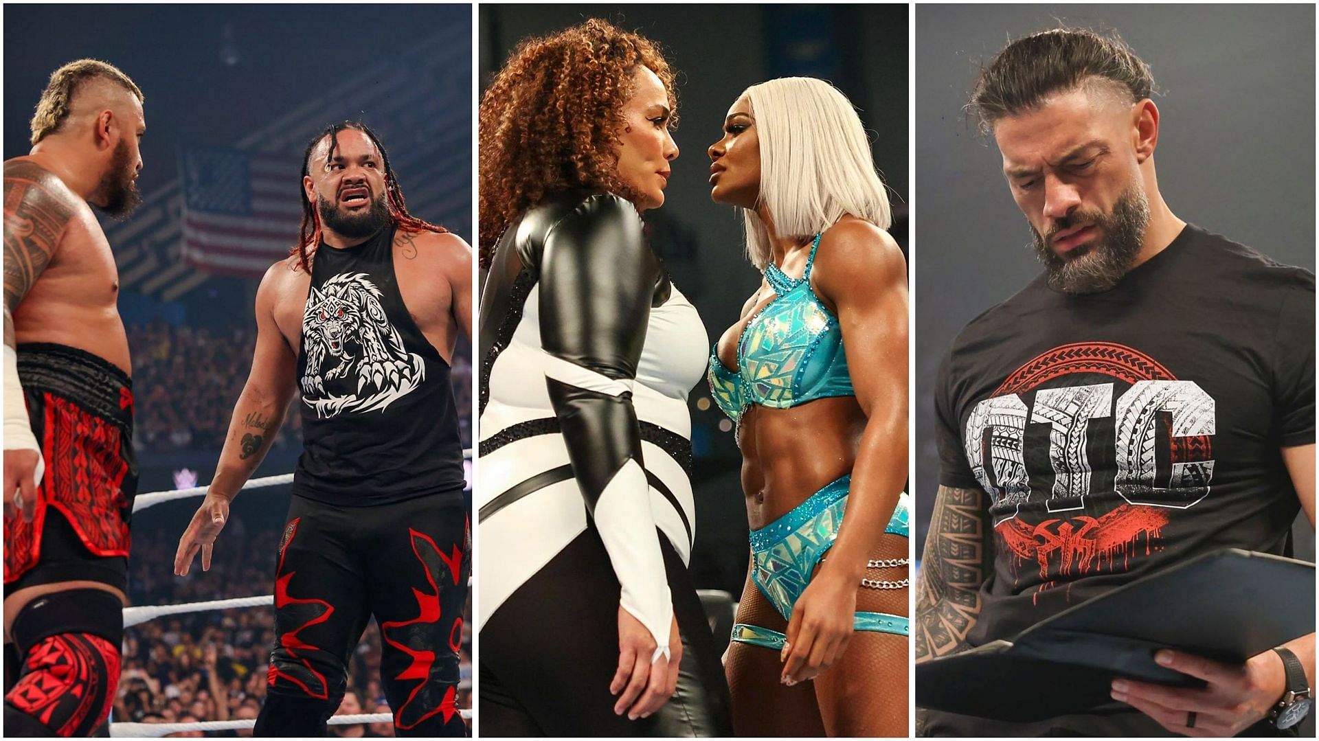 Solo Sikoa, Jacob Fatu, Nia Jax, Jade Cargill, Roman Reigns