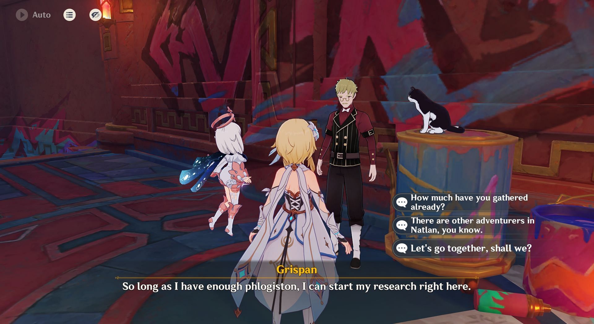 The commission changes based on the dialogue selected (Image via HoYoverse)