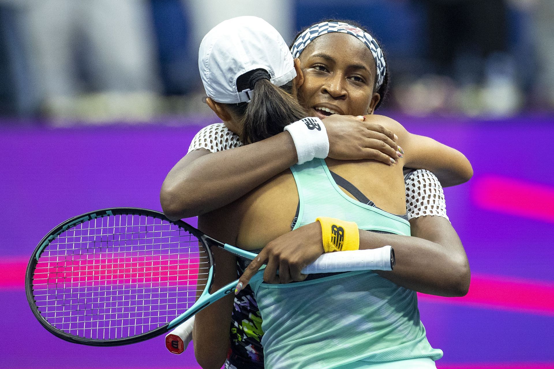 Zhang Shuai and Coco Gauff at US Open Tennis Championship 2022. Credits: Getty Images