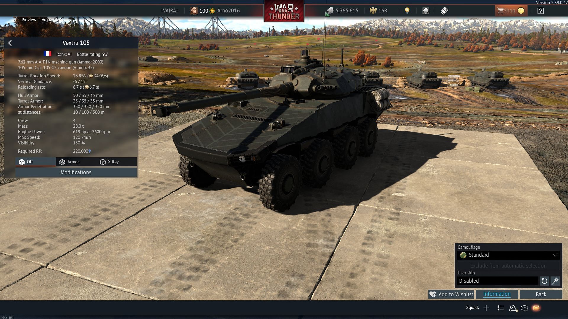 The Vextra is one the fastest light tanks in the game (Image via Gaijin Entertainment)