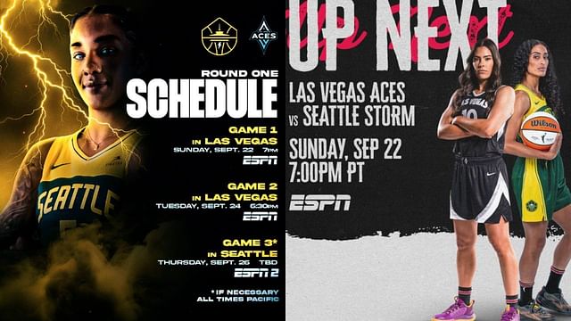 Seattle Storm vs Las Vegas Aces: Where to watch, streaming options and more [photo: @seattlestorm/IG, @lvaces/IG]