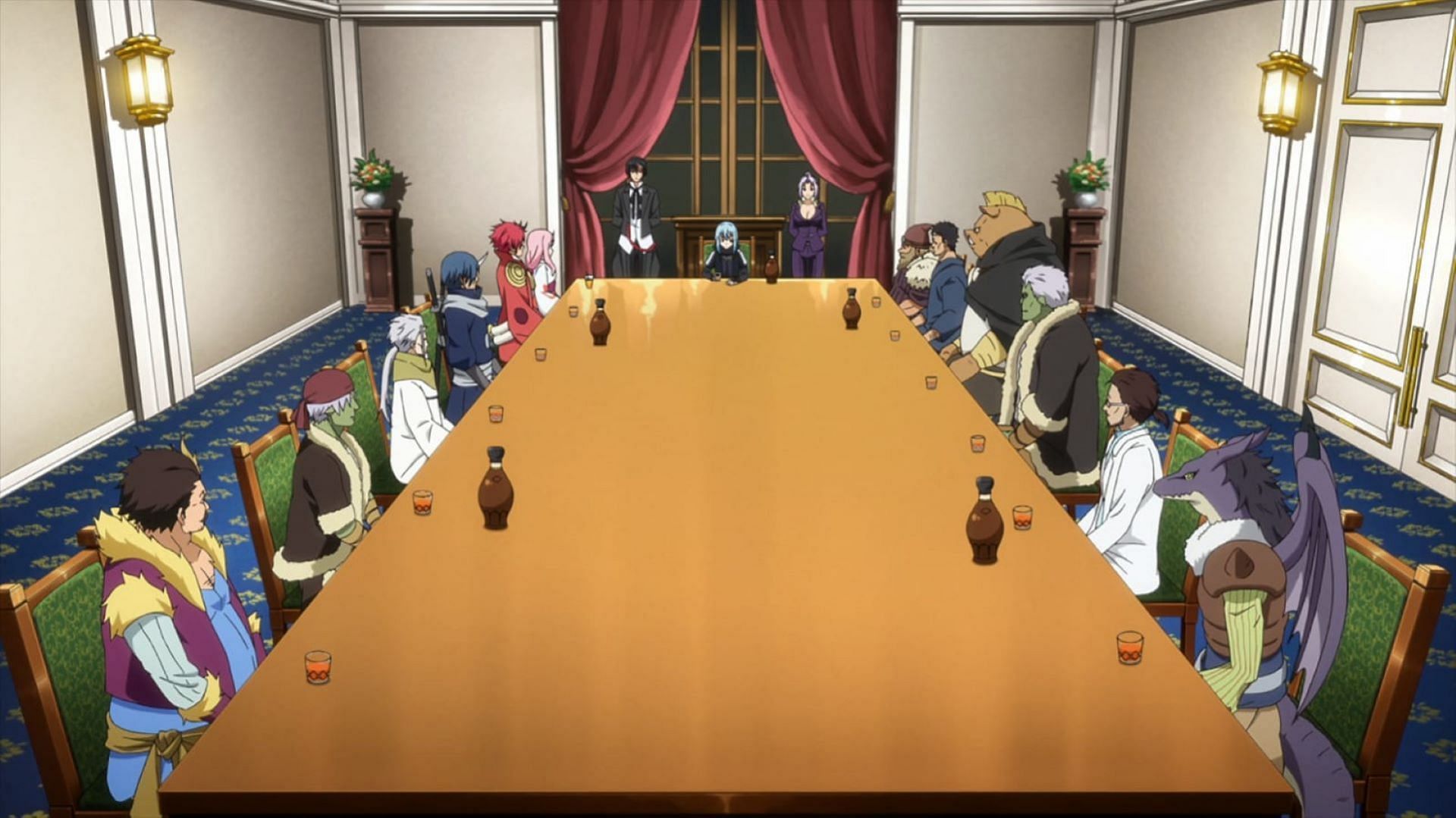 Rimuru holds a meeting (Image via 8Bit)