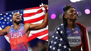 "Those fiances be speaking facts you know" - Noah Lyles' indulges in casual banter with teammate Melissa Jefferson