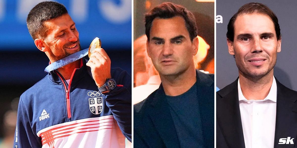 Novak Djokovic (L), Roger Federer (C), and Rafael Nadal. (Images: Getty)