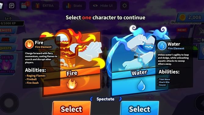Blade Ball: Elementals guide