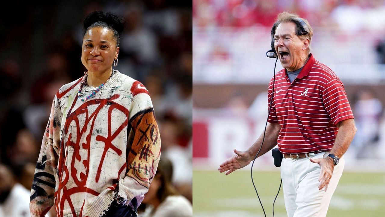 &quot;I can&rsquo;t go against Coach Saban&quot;: South Carolina WBB HC Dawn Staley unites with Nick Saban to back Alabama against Wisconsin