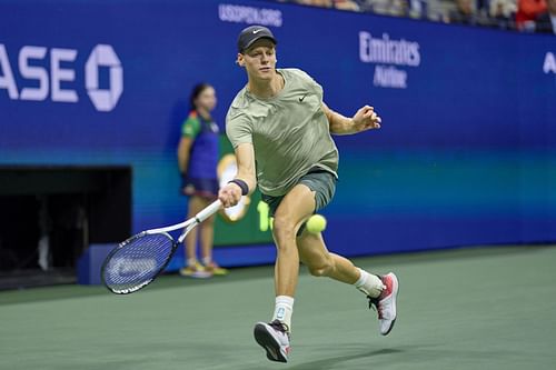 Jannik Sinner in action at the US Open (Image Source: Getty)