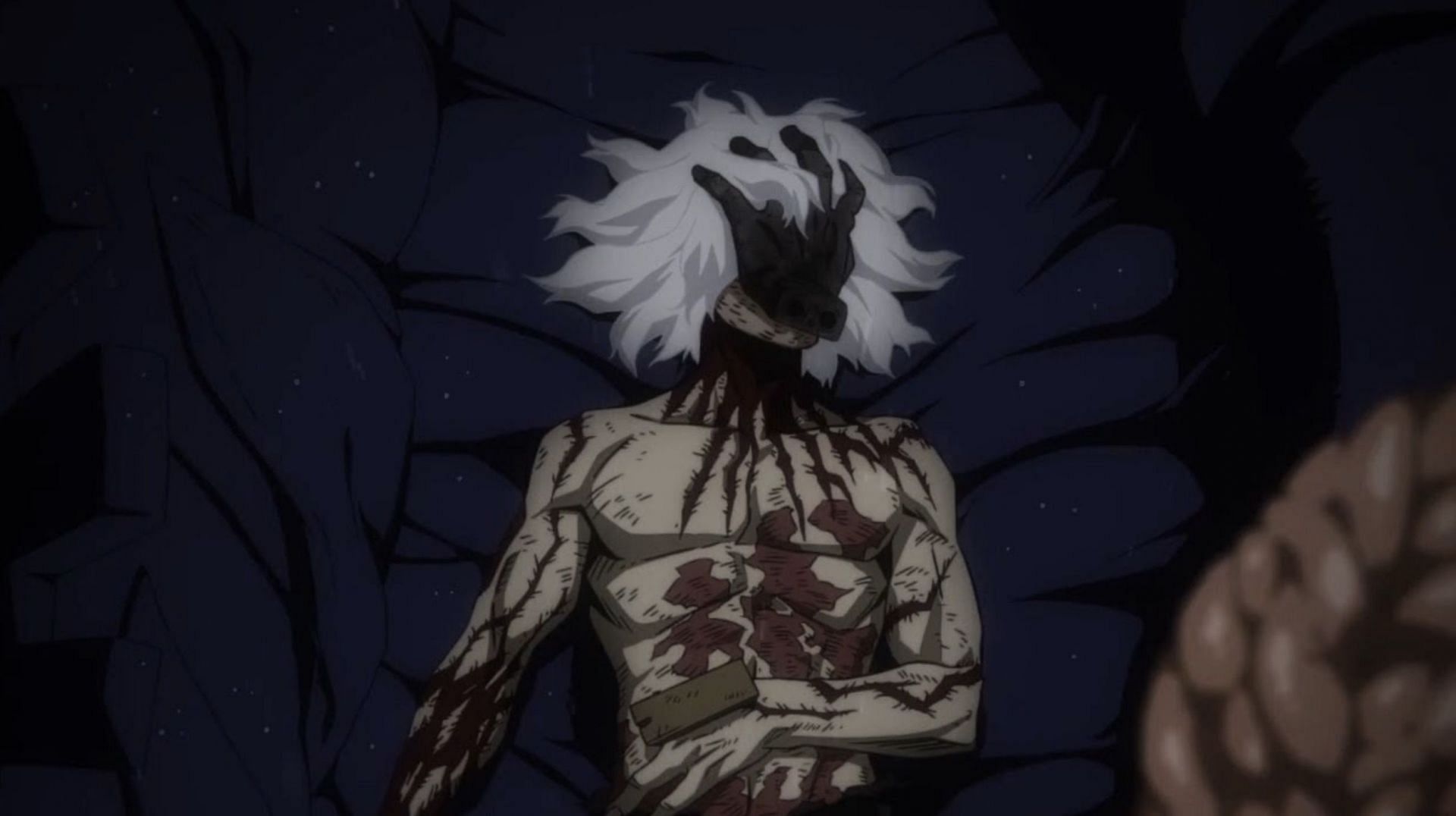 Shigaraki Tomura as seen in anime (Image via Studio Bones)