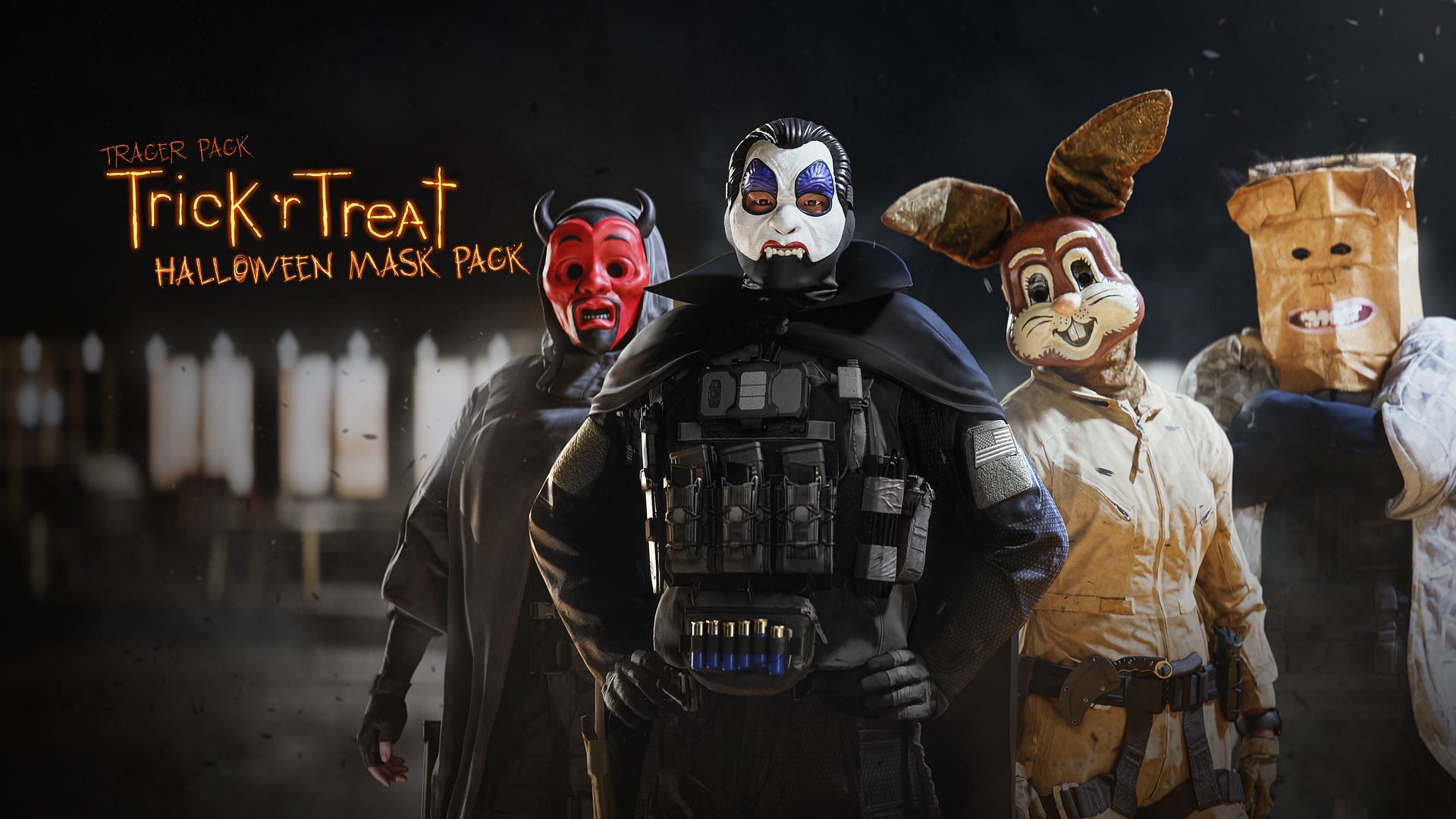 Trick &lsquo;r Treat &ndash; Halloween Mask Pack in Warzone and MW3 (Image via Activision)