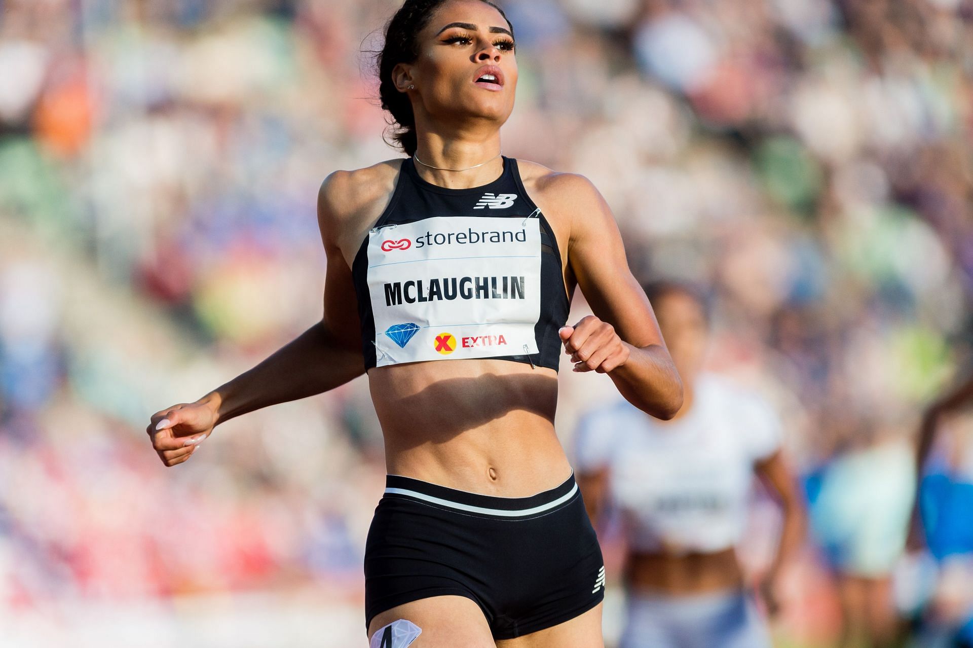 Sydney McLaughlin-Levrone competing at the women&#039;s 400m hurdles event in the Oslo leg of the 2019 Diamond League [Image Source: Getty]